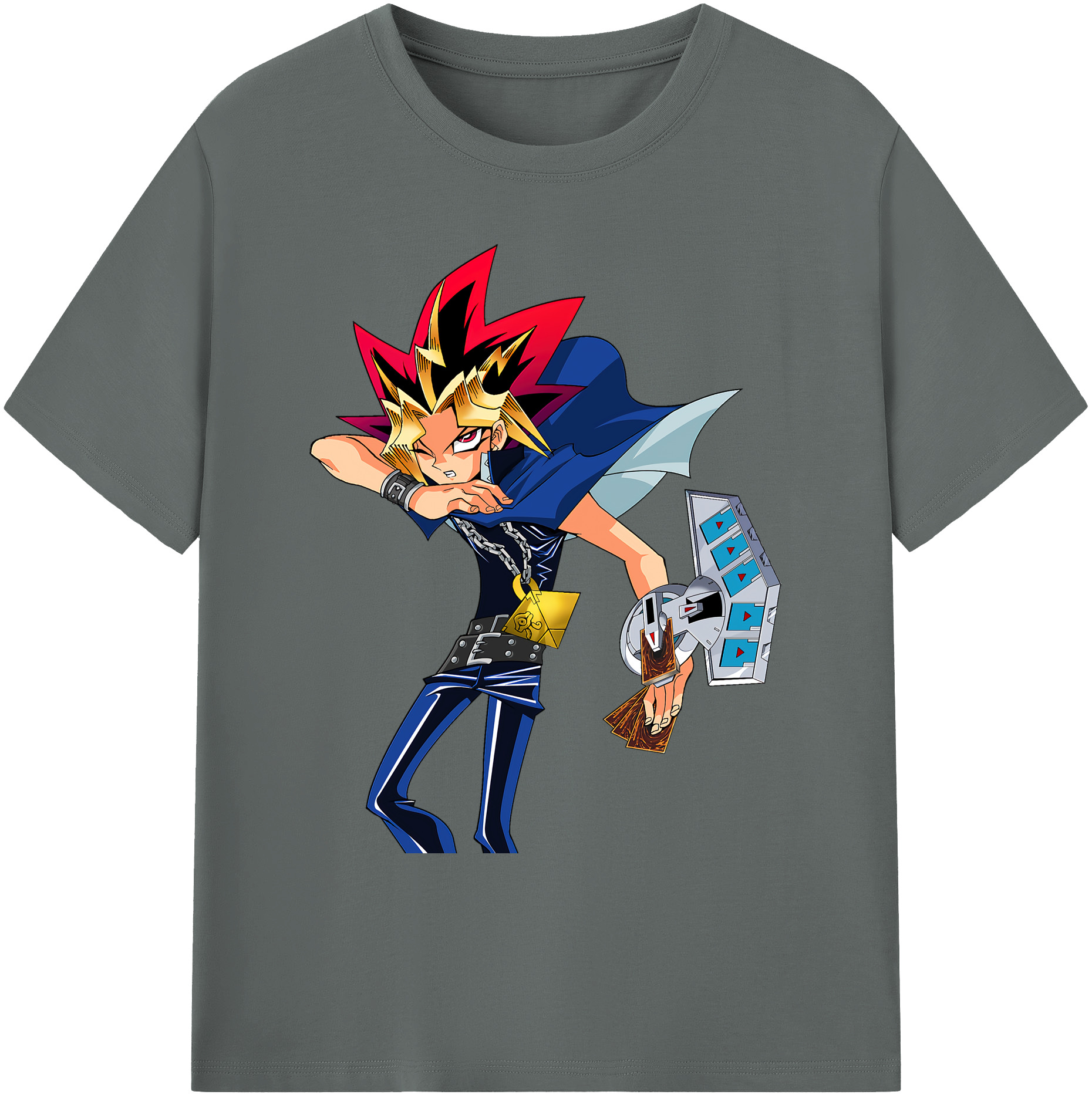 （画像用） 遊☆戯☆王 Yu-Gi-Oh! 綿100％ メンズ半袖Tシャツ｜肌触りやわらか＆通気性